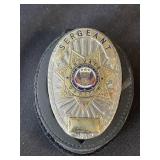 Sergeant private officer prop badge