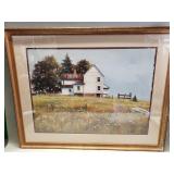 Signed Janice Snearer watercolor landscape