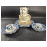 Group of porcelain and earthenware plates,