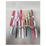 Group of women's quartz wristwatches