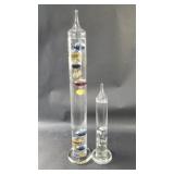 Pair of Galileo thermo-meters