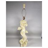 Vintage Reglor of California chalkware table lamp