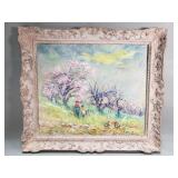 Signed Clifford Silsby oil on canvas painting
