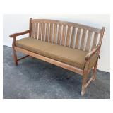 Vintage wood garden bench