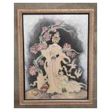 Signed F. Gardner mixed media