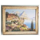 Signed Gottfried Arnegger oil on canvas landscape