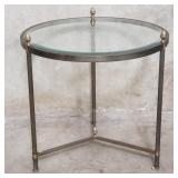 Maison Jansen-style metal side table with