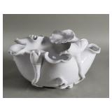 Chinese Dehua porcelain lotus form bowl