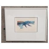 Barbara Webb 1983 "Winter Landscape" watercolor