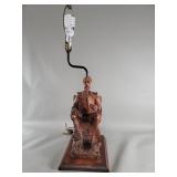 Vintage hand carved wood Don Quixote sculpture