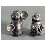 Peltro (Italy) hand crafted pewter Munk figures