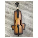 4-string wood rectangular practice cello