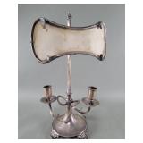 Antique sterling silver dual candleholder