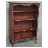 Vintage carved wood bookshelf