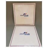 Two vintage Concorde Air France silk scarves by
