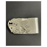 Sterling silver Native American profile money clip