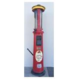 Vintage Gilmore Red Lion gasoline visible gas pump