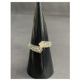Vintage sterling silver ring with marcasite and