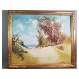 Vintage signed Arno Bretsnyder (1885-1969) oil on
