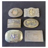 Vintage lot of metal belt buckles