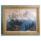 Vintage signed Peter Grindley oil on panel
