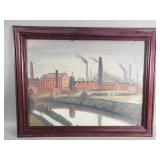 James Downie vintage oil on board painting