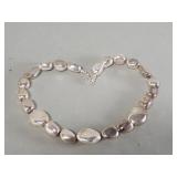 Sterling silver beaded necklace