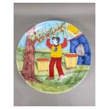 Nino Parrucca (Italy) ceramic folk art wall plate