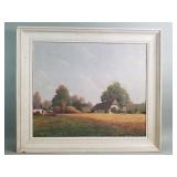 Vintage signed Joseph Harencz oil on canvas