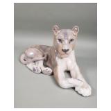 Royal Copenhagen porcelain lioness figurine