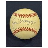 Joe DiMaggio signed baseball