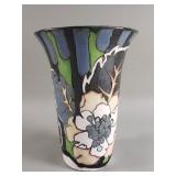 Eugene de Baugnies signed pottery vase