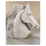 Composite horse head sculpture