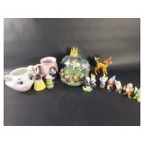 Group of Disney Snow White porcelain figurines,