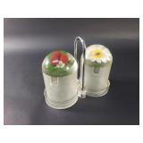 Vintage lacite condiment caddy