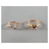 14k and 10k gold rings