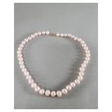 Pearl necklace with 14k gold clasp