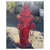 Vintage cast iron red fire hydrant