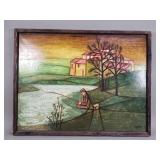 Rene Cazassus signed oil on canvas