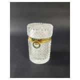 French 19th century crystal and bronze
