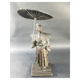 Japanese Meiji period style bronze samurai