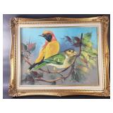 A. DeLeon signed oil painting on canvas