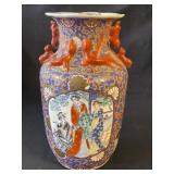 Large vintage Japanese Imari porcelain vase