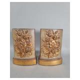 Vintage chalkware bookends
