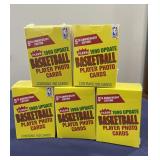 Lot of 5 sealed 1990 Fleer Update basketball cards