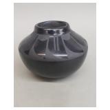 Vintage Native American blackware pottery vase