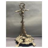 Vintage Art Nouveau style brass fireplace tool