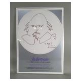 Vintage lithograph exhibition poster "Shakespeare