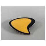 P. Warmind sterling silver and enamel modernist