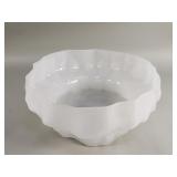 Vintage frosted glass bowl